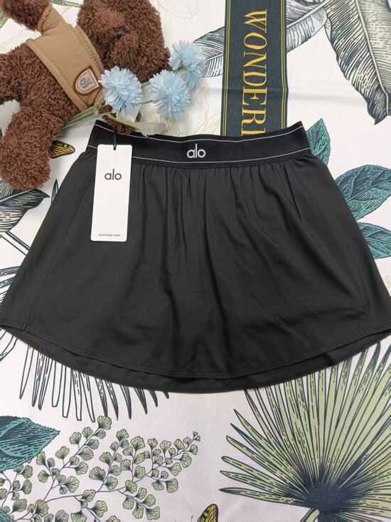 ALO Yoga Dresses & Skirts - Brand new💕Alo Yoga Match Point Tennis Skirt,Black,Women's Sz S-M👰